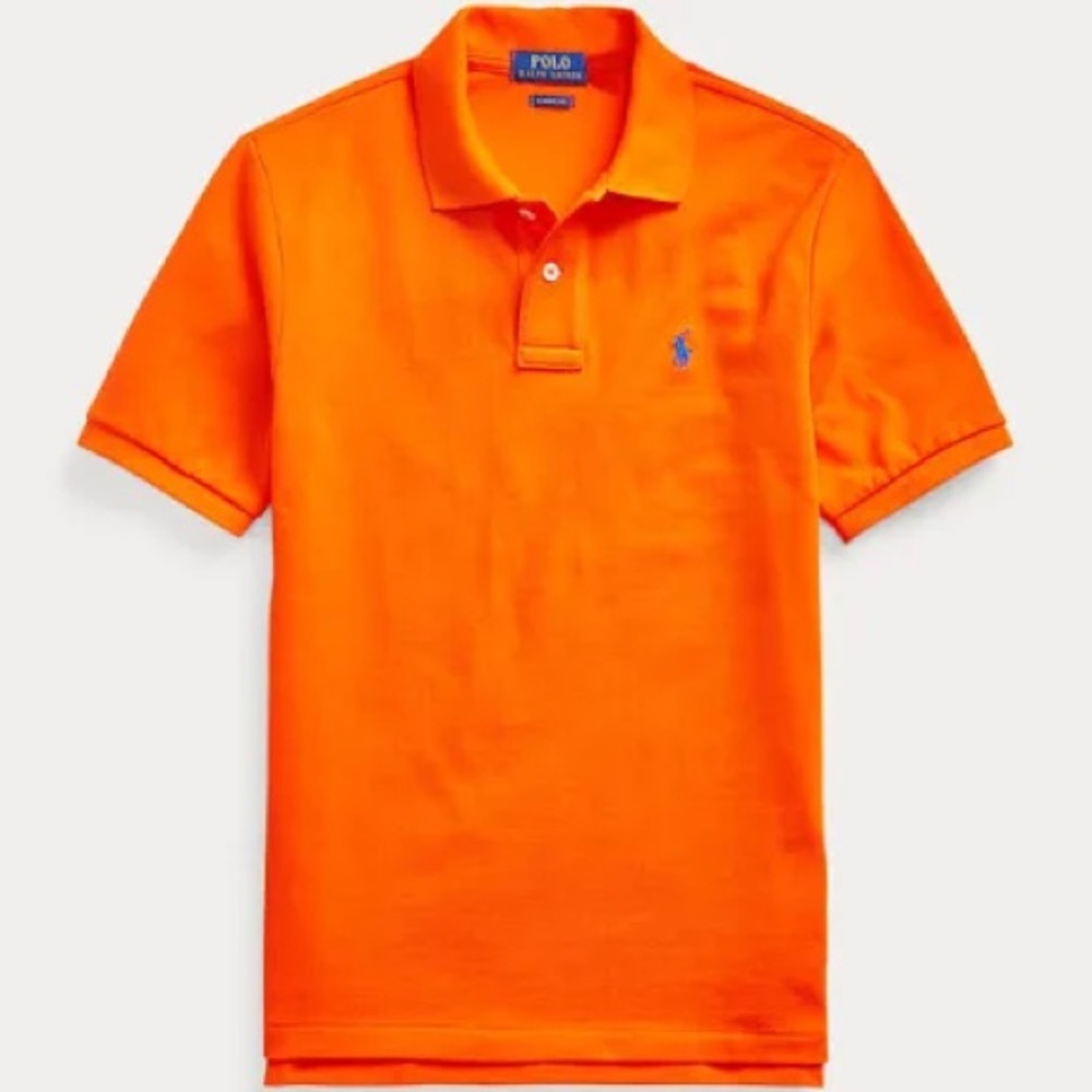 Polo by Ralph Lauren Men's Bright Orange Polo Shirt